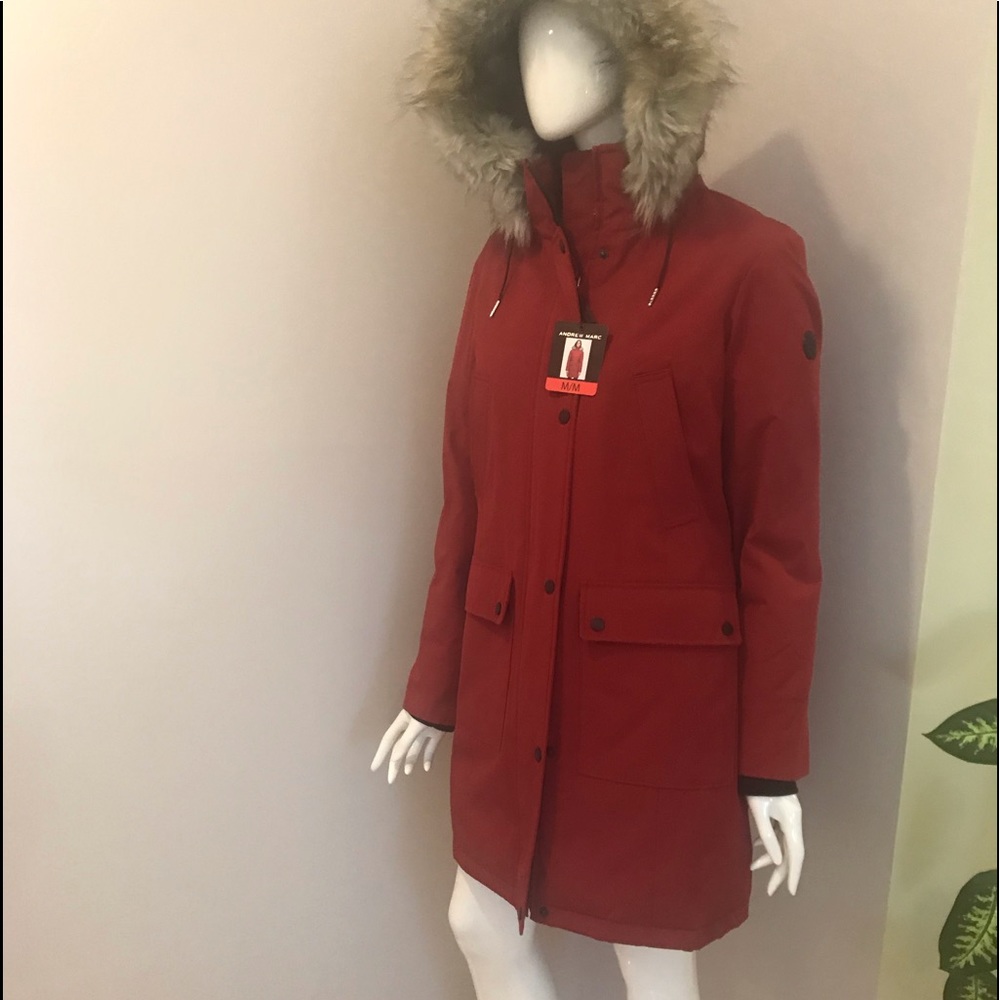 NWT Andrew Marc Hood Puffer Jacket